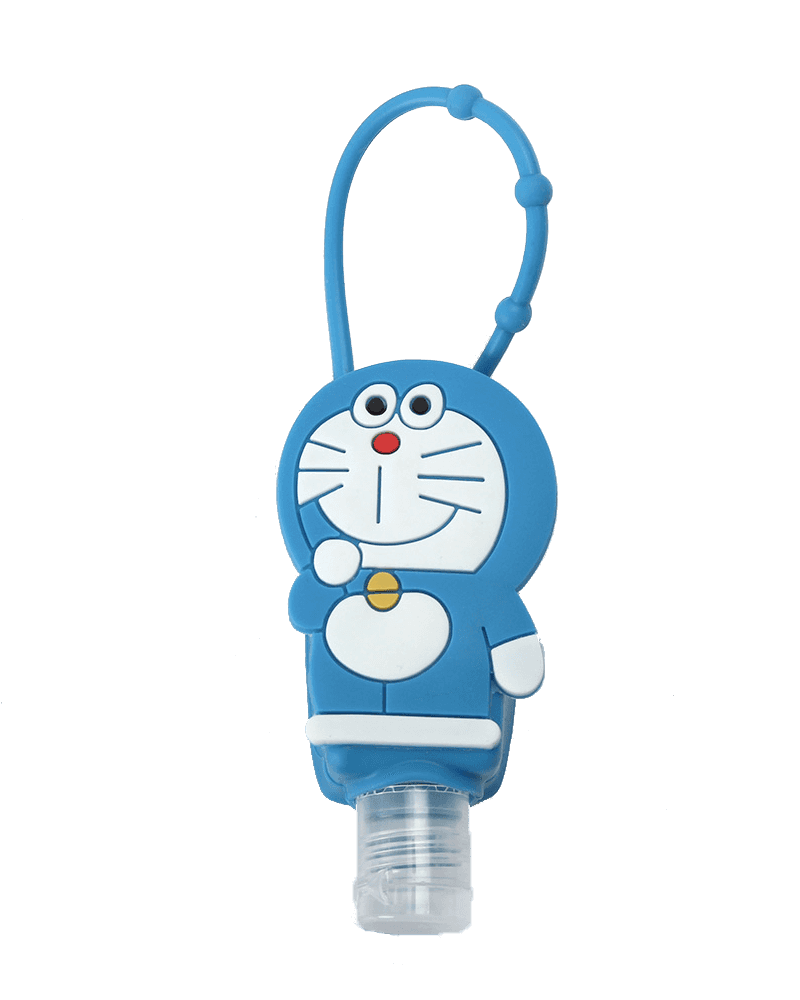 >Support de désinfectant pour les mains en silicone Doraemon