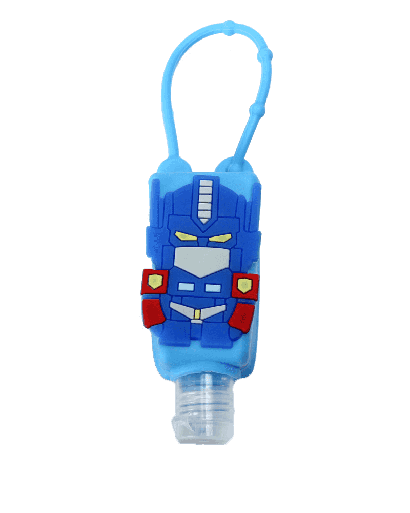 >Porte-bouteille de désinfectant pour les mains en silicone Superman, 30 ml